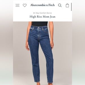 Abercrombie mom jeans. Size 0/25 Long!